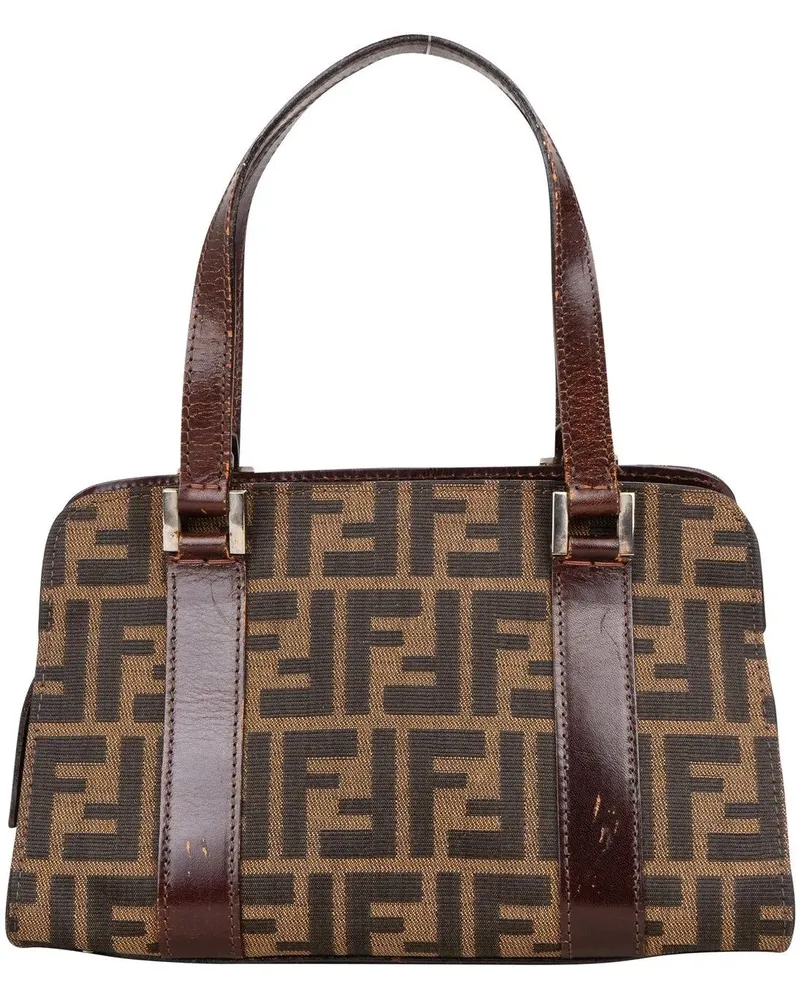 Fendi Crossbody Bags  FF Monogram Zucca Handbag braun Braun