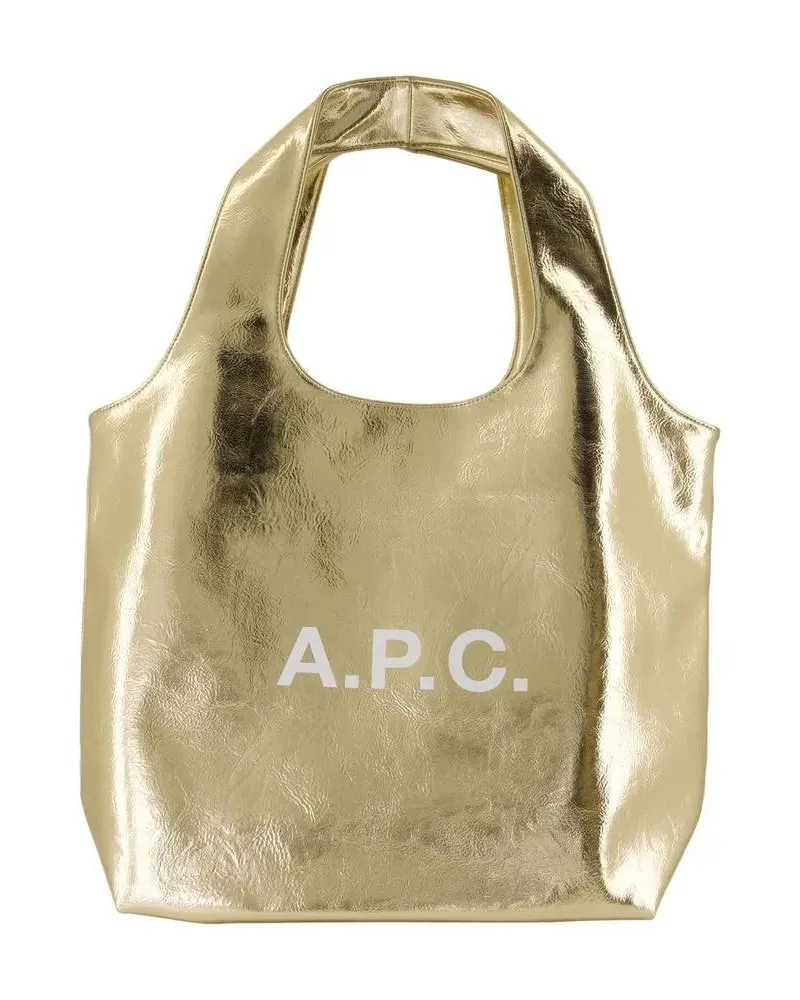A.P.C. Shopper & Totes Ninon Shopper Bag - Synthetic - Gold goldfarben 