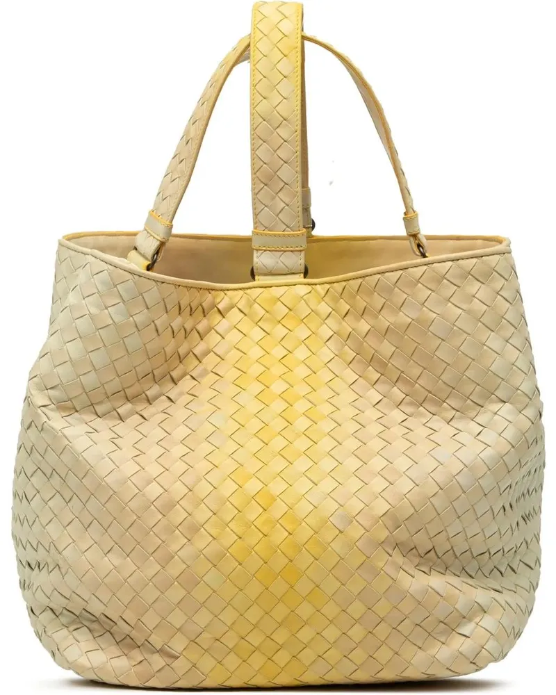Bottega Veneta Hobo Bags Nappa Intrecciato Nuance Bucket Bag gelb Gelb