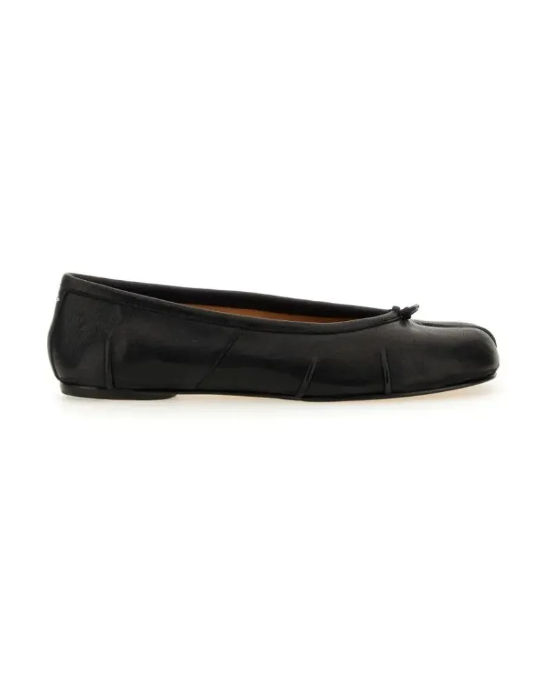 Maison Margiela Ballerina Tabi Flats schwarz Schwarz
