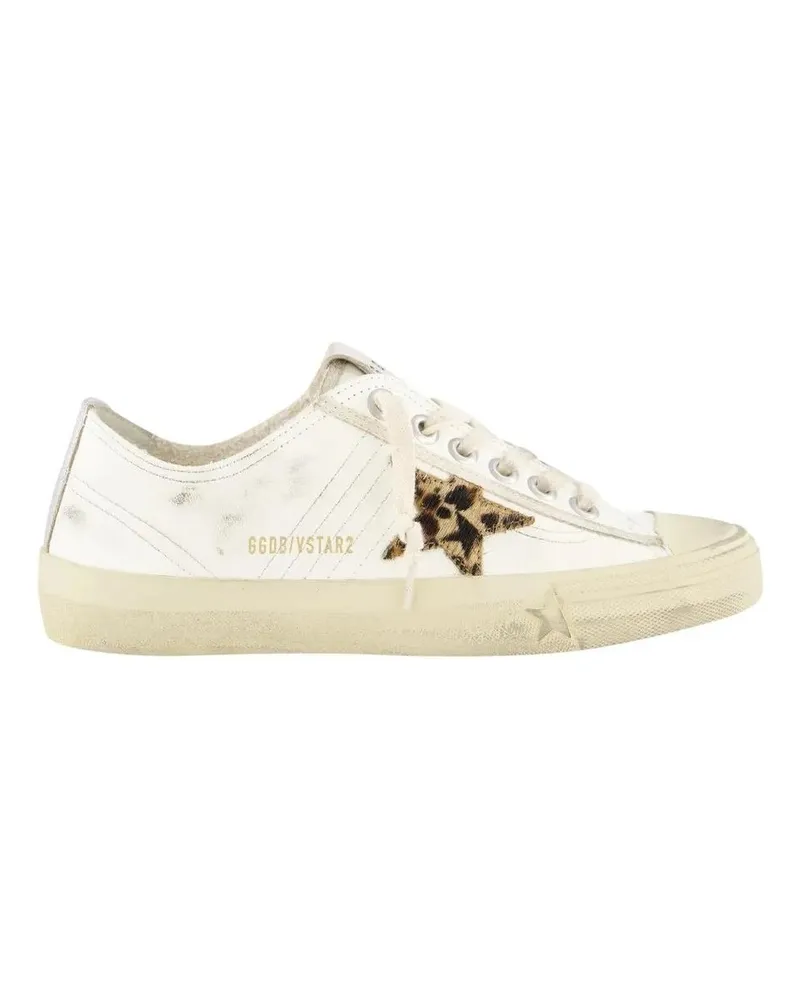 Golden Goose Low-Top Sneaker Dames V-Star 2 Sneaker Wit/Leo weiß Weiß