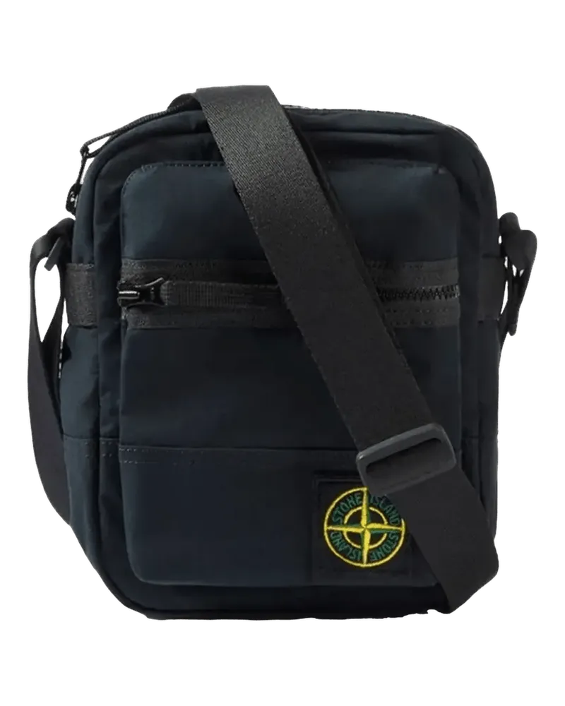 Stone Island Crossbody Bags Schultertasche mit Reißverschluss schwarz Schwarz