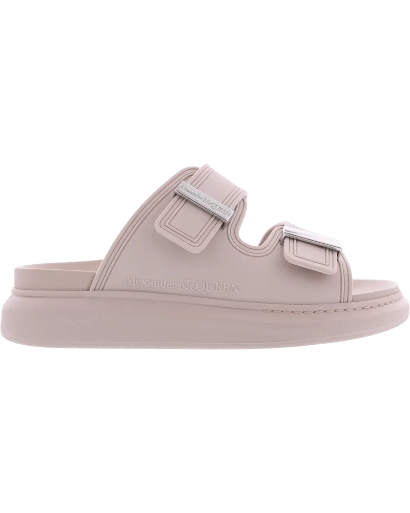 Alexander McQueen Slipper & Pantoletten Dames Hybrid Slide roze/zilver rosa Gold