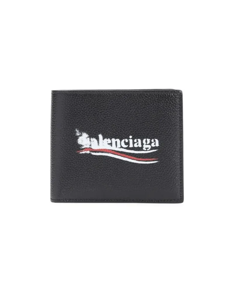 Balenciaga Portemonnaies Cash Square Folded Wallet Grau