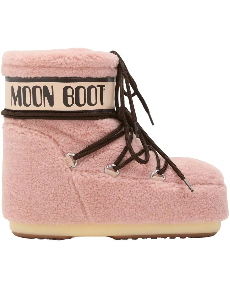 Moon Boot Stiefeletten Moon Boot Mb Icon Low Fleece Boots Roze 80d1409700 rosa Gold