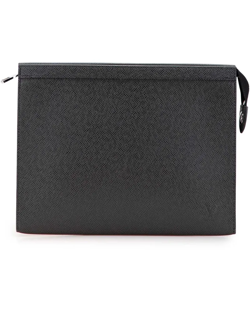 Louis Vuitton Clutches Taiga Pochette Voyage MM schwarz Schwarz