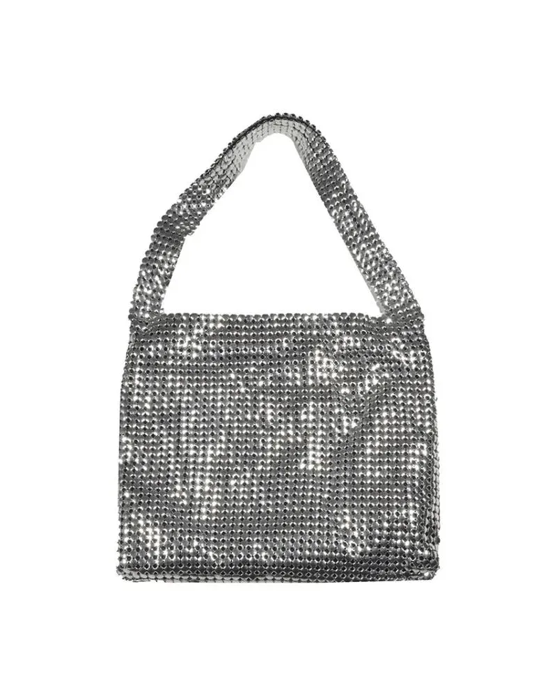 Paco Rabanne Crossbody Bags Small Silver Mesh Pixel Shoulder Bag silberfarben 