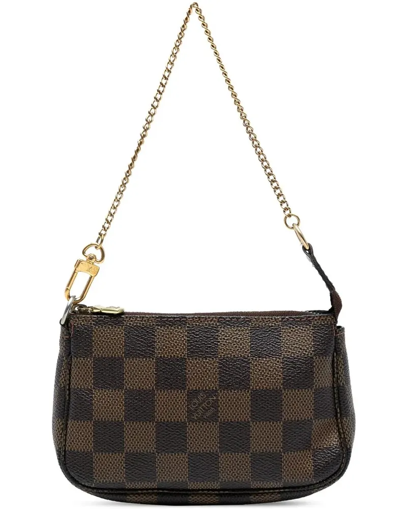 Louis Vuitton Crossbody Bags Damier Ebene Mini Pochette Accessoires braun Braun