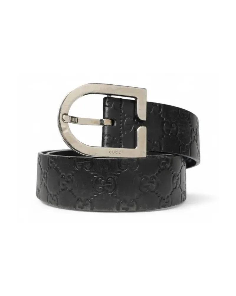 Gucci Gürtel Ggssima Belt In Black schwarz Schwarz