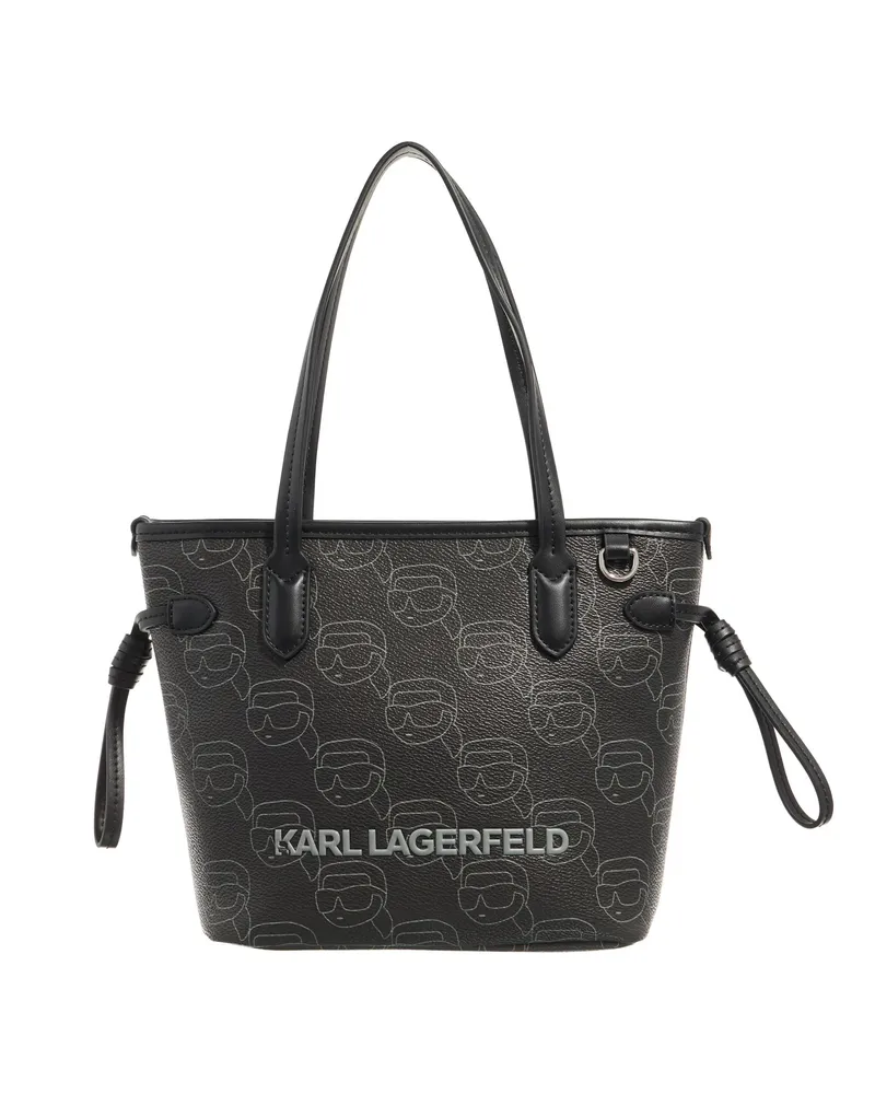 Karl Lagerfeld Crossbody Bags Ikon Mono Cc Sm Tote schwarz Schwarz