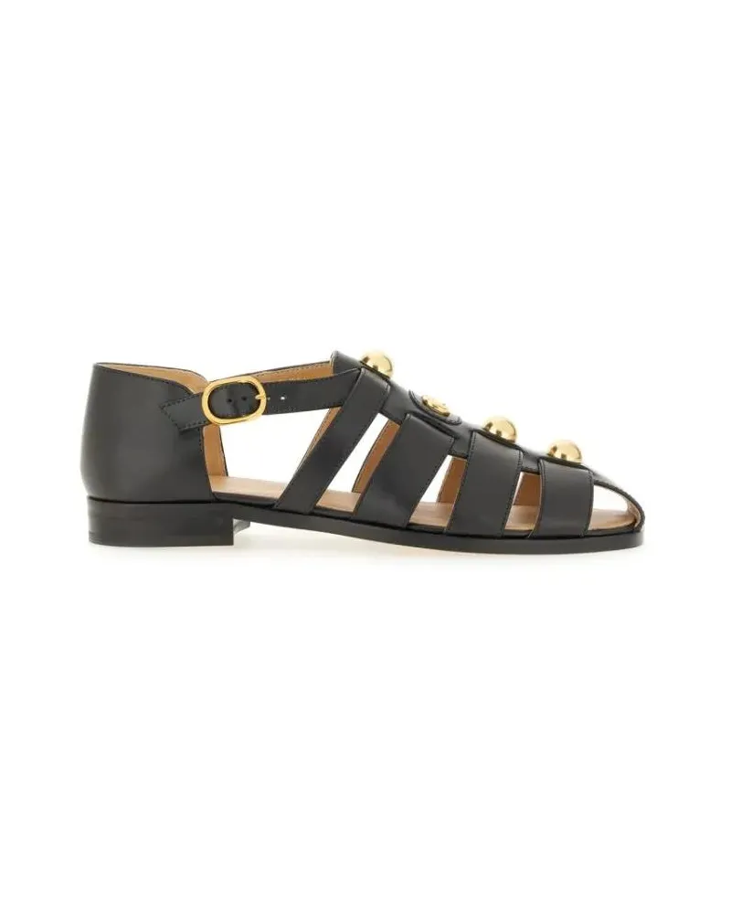 Valentino Garavani Sandalen Fisherman "Vlogo Signature" Sandal schwarz Schwarz