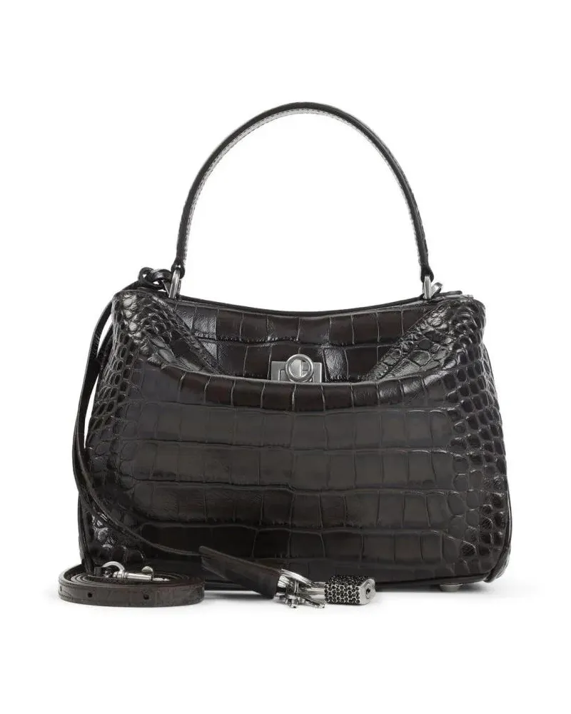 Balenciaga Hobo Bags Structured Brown Bag With Classic Design schwarz Schwarz