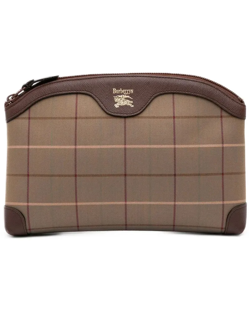 Burberry Clutches 20th Vintage Check Canvas Clutch braun Braun