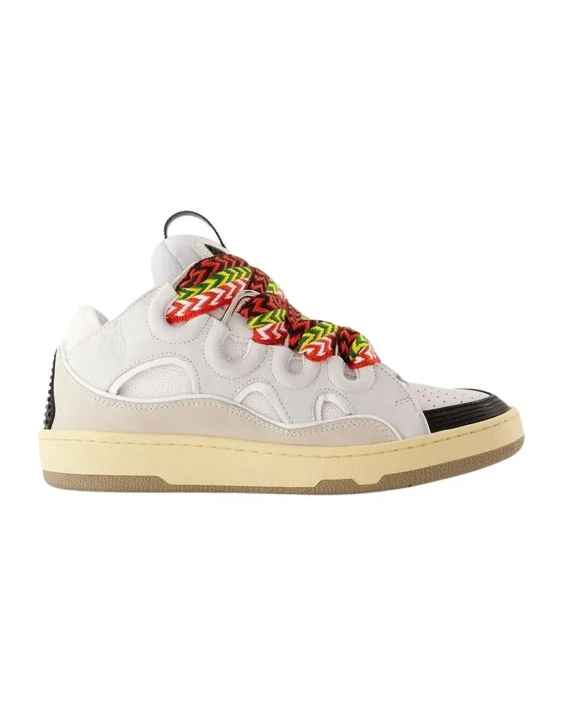 Lanvin Low-Top Sneaker Heren Curb Sneakers weiß Weiß