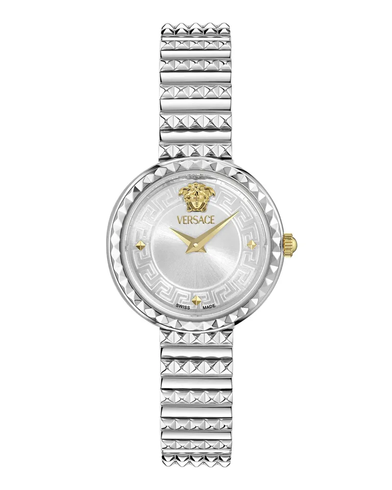 Versace Uhr Quartz 2 Hands Watch Greca Goddess Pet. Sp.(Wc-Dfa silver Silber
