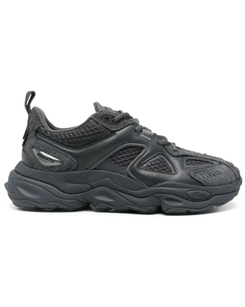 Axel Arigato Low-Top Sneaker Satellite Runner Trainers With Breathable Mesh Upp schwarz Schwarz