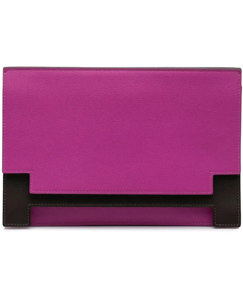 Hermès Clutches 2018 Evercolor Evergrain Multiplis Clutch rosa Gold