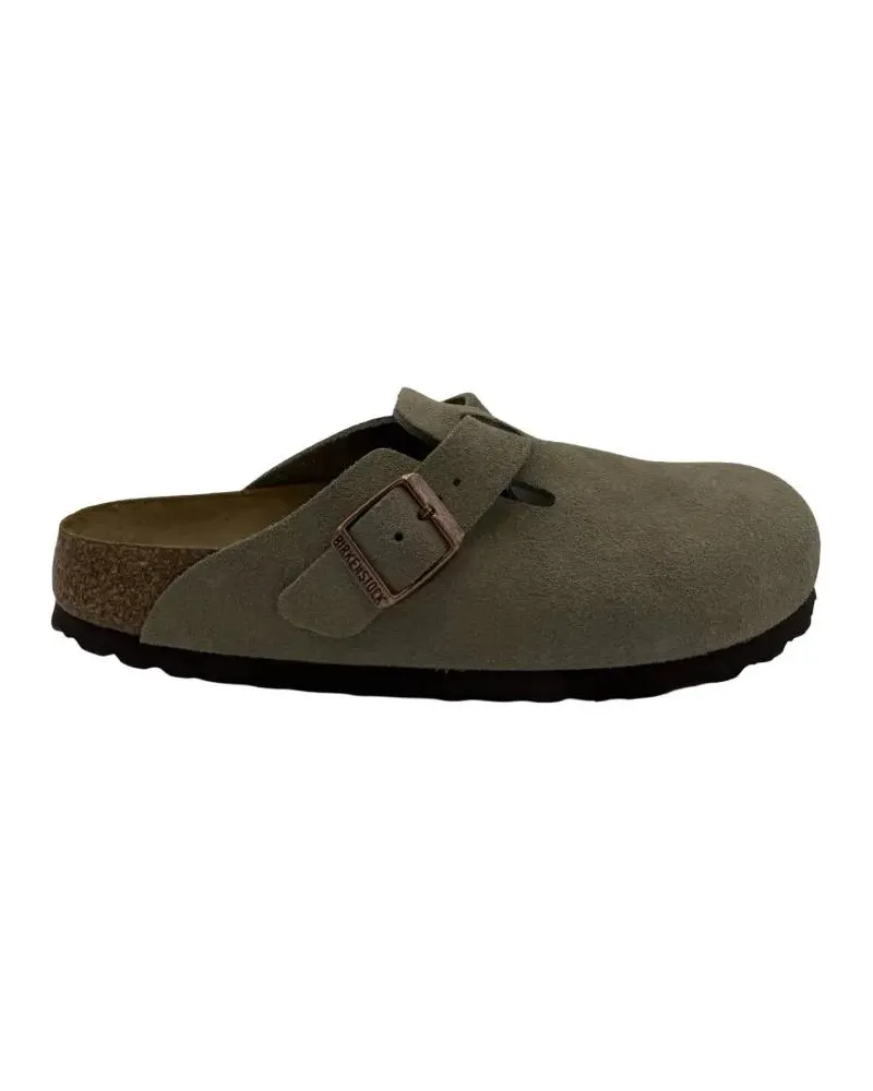 Birkenstock Sandalen Boston Soft Footbed – Taupe grün Grün