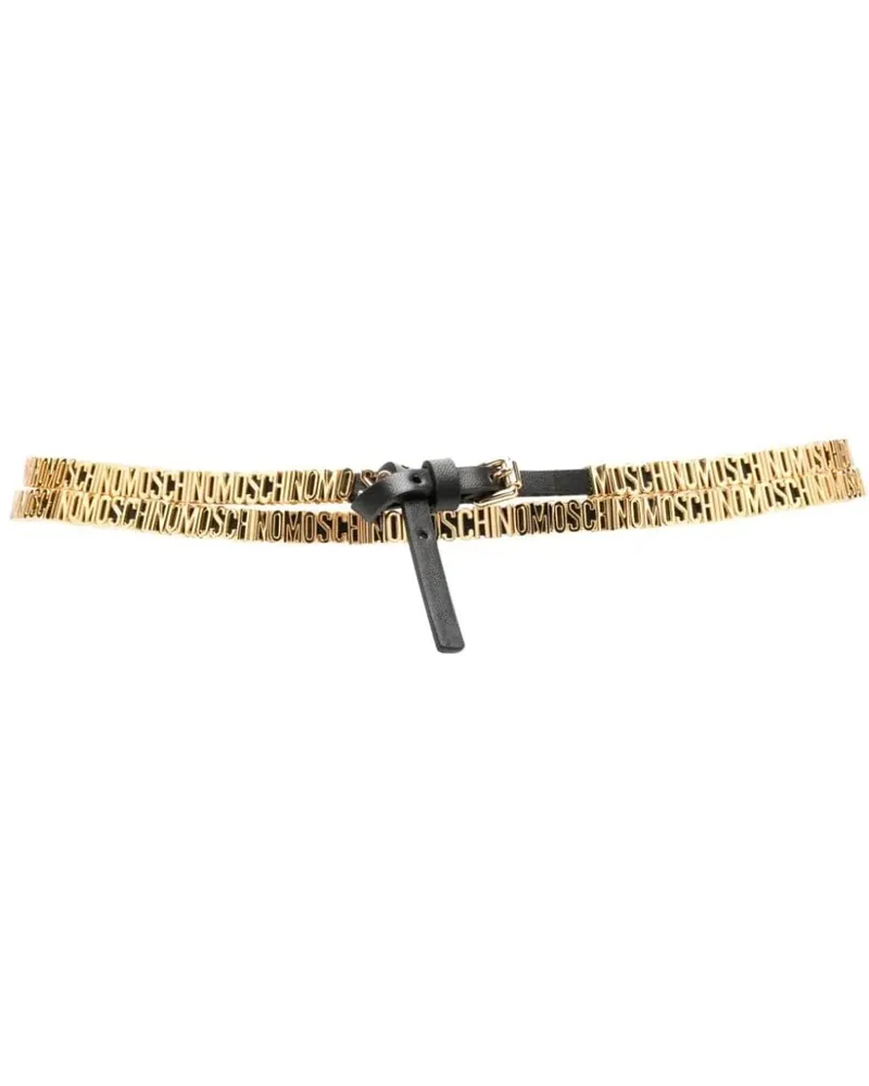 Moschino Gürtel Belts Black schwarz Schwarz