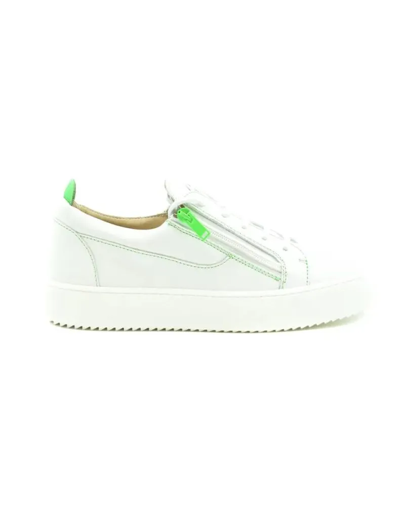 Giuseppe Zanotti Low-Top Sneaker Low-Top White Leather Sneakers weiß Weiß