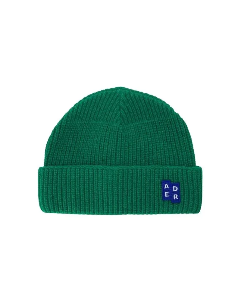 Adererror Caps & Mützen 03 Beanie - Wool - Green grün Grün