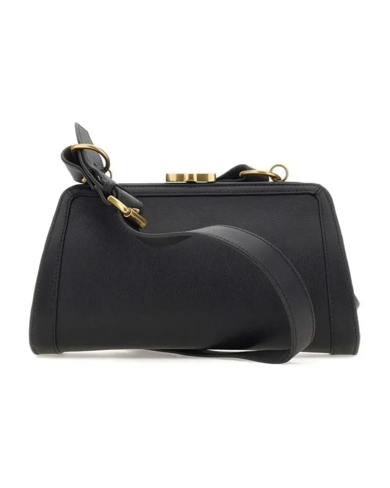 Vivienne Westwood Hobo Bags Structured Black Handbag schwarz Schwarz