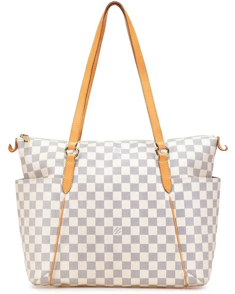 Louis Vuitton Shopper Damier Azur Totally MM weiß Weiß