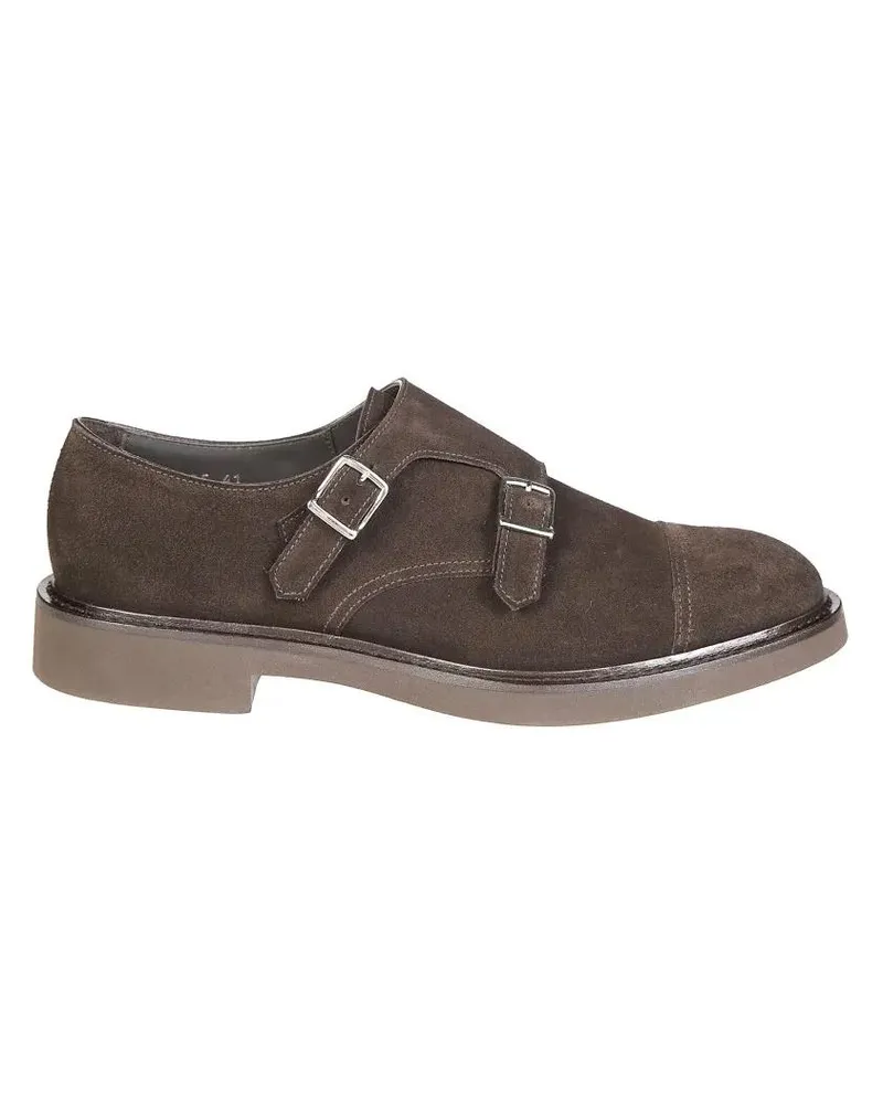 Doucal´s Loafer Double Buckle Cap Toe braun Braun
