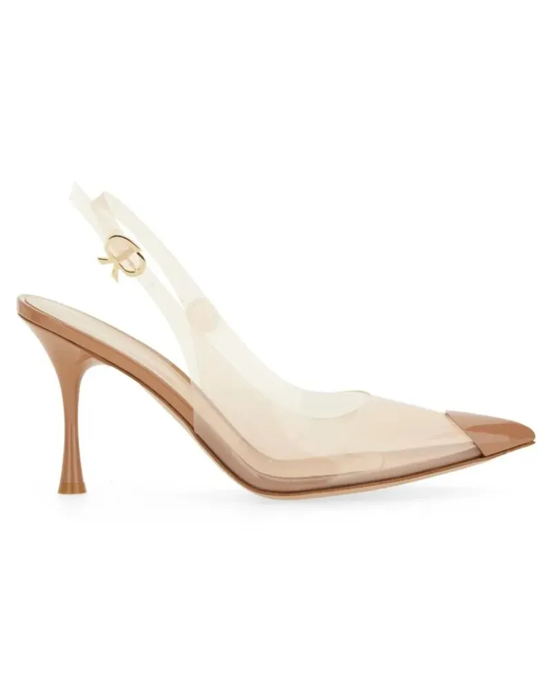 Gianvito Rossi Hohe Schuhe "Diana 85" Slingback Shoe beige Beige
