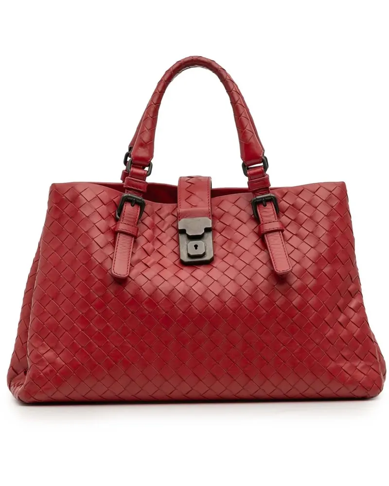 Bottega Veneta Hobo Bags Small Nappa Intrecciato Roma Satchel rot Rot