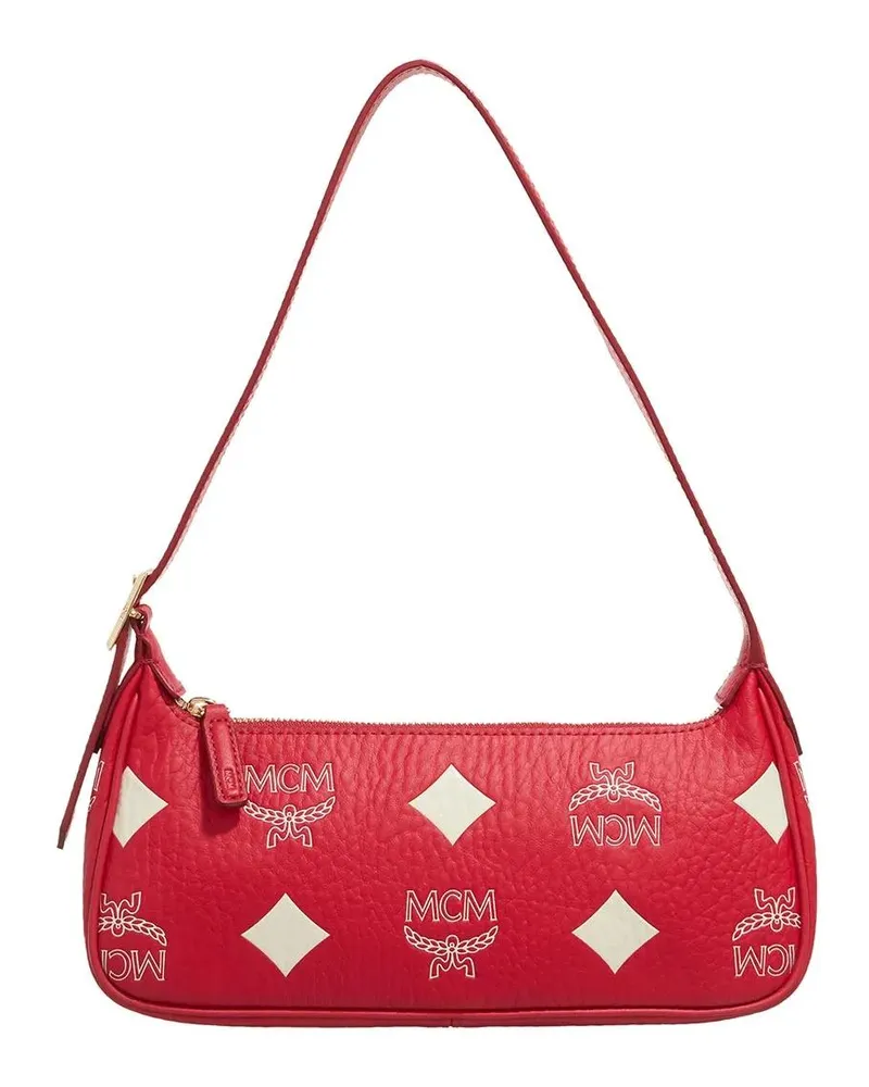 MCM Crossbody Bags Aren Maxi Mn Vi Shoulder Bag Sml Xf rot Rot
