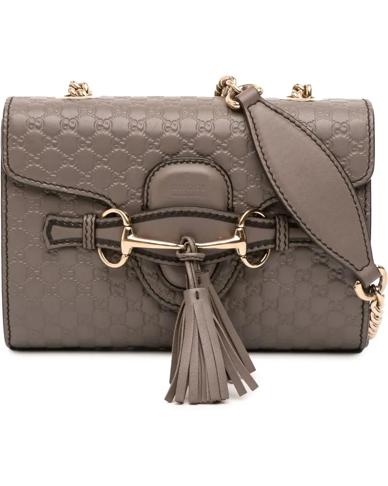 Gucci Hobo Bags Mini Microssima Emily Crossbody braun Braun