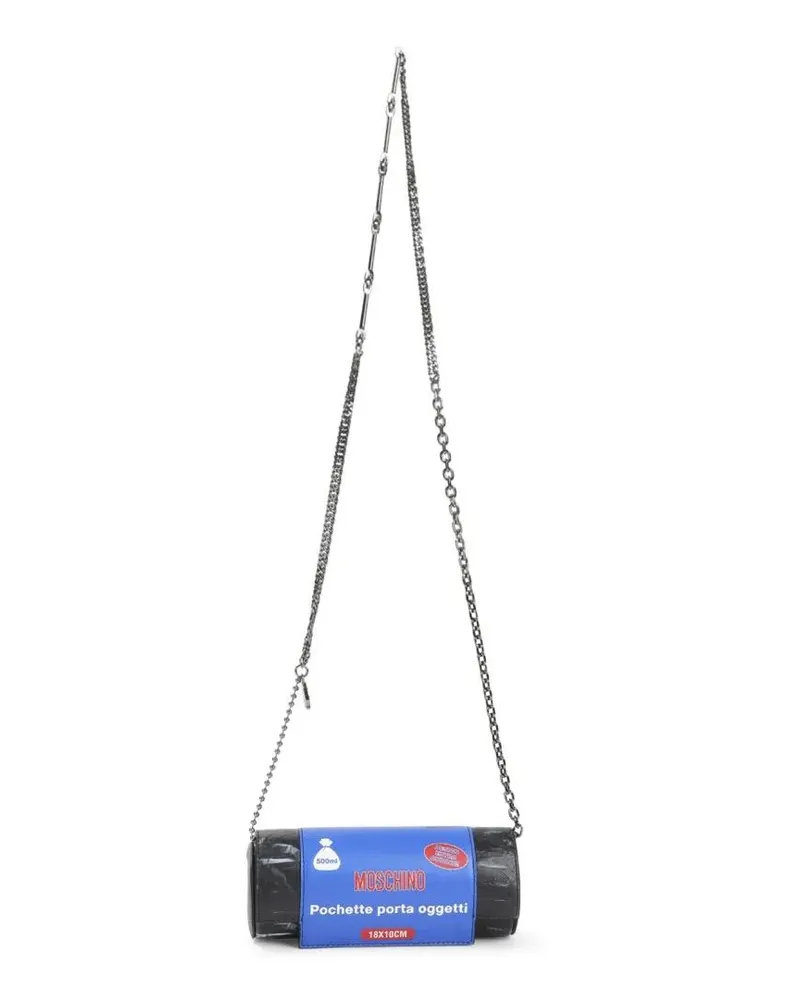 Moschino Hobo Bags Tube-Shaped Black Shoulder Bag blau Blau