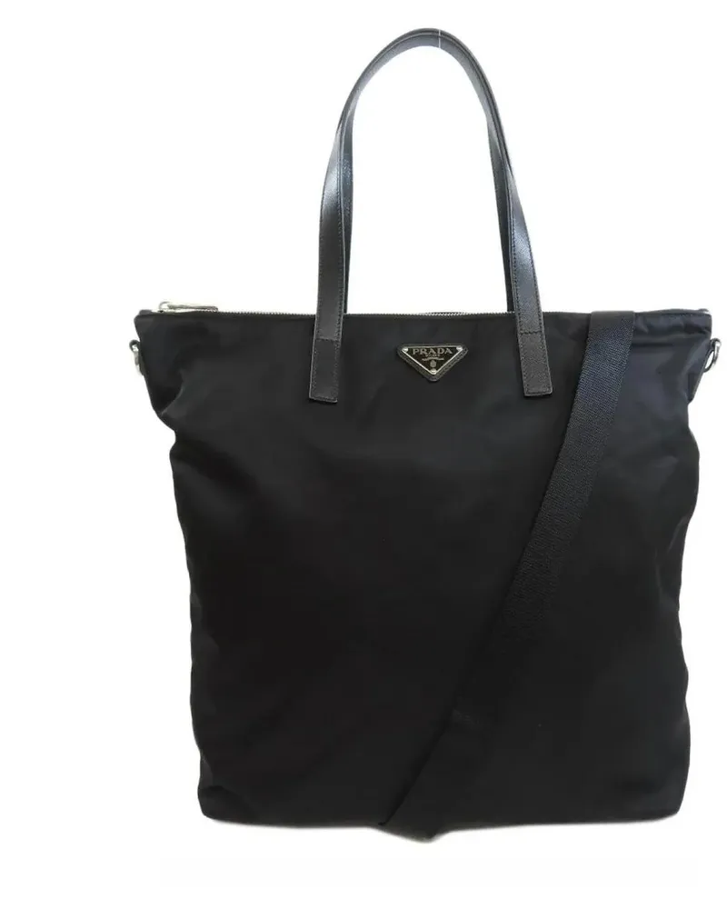 Prada Crossbody Bags  Pattina Nylon Tote Bag schwarz Schwarz