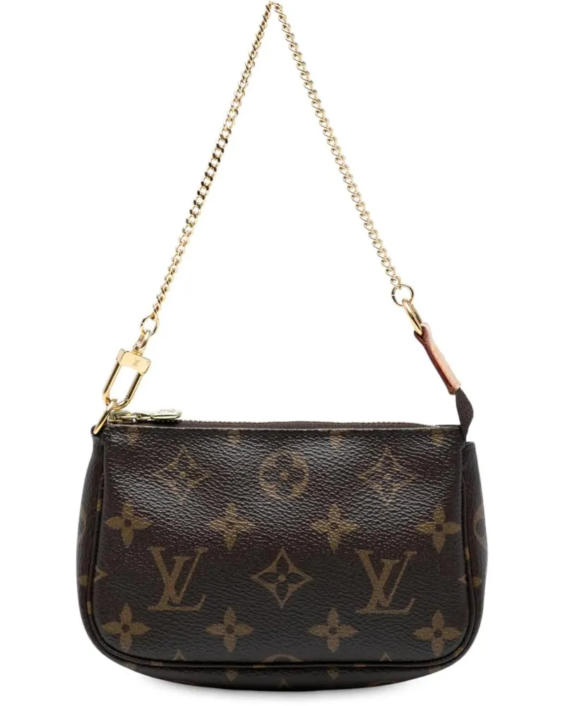 Louis Vuitton Crossbody Bags Monogram Mini Pochette Accessoires braun Braun