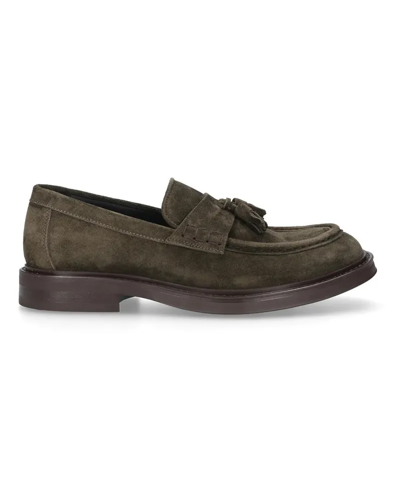Heinrich Dinkelacker Slipper & Pantoletten Loafer Florenz Plain V grün Grün
