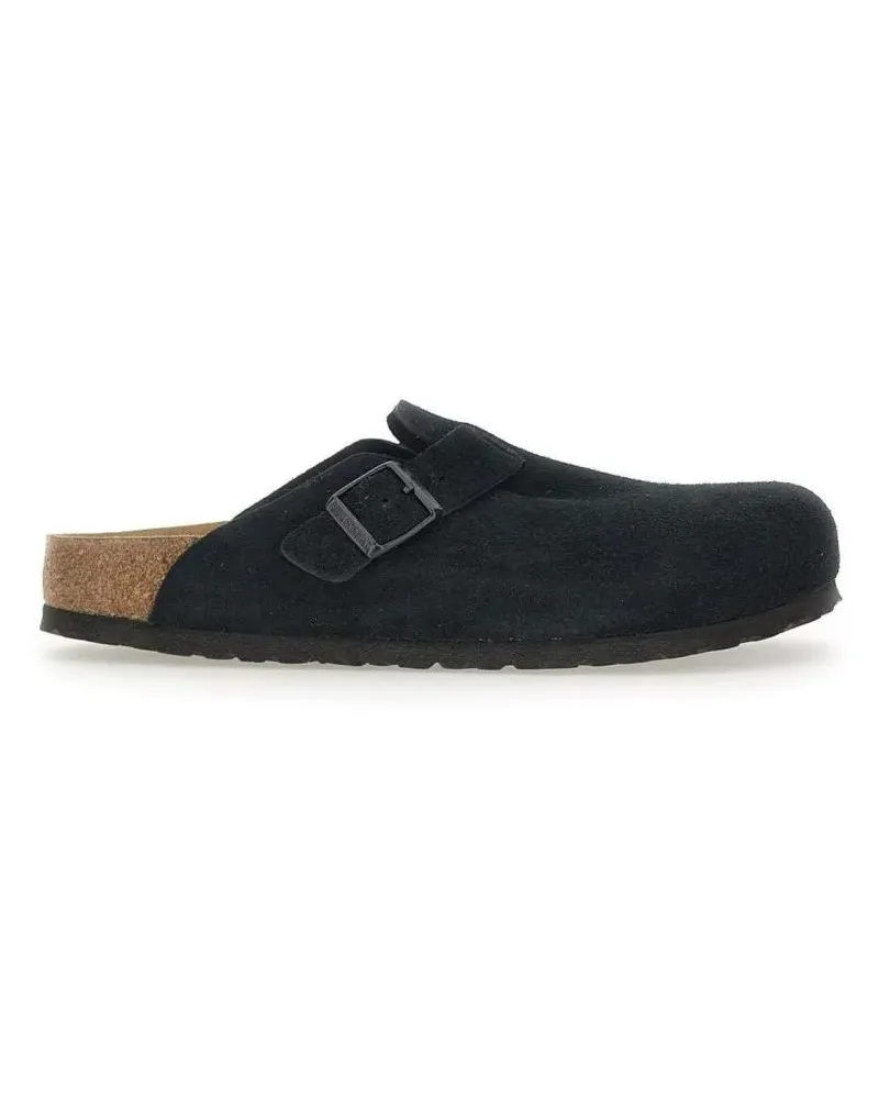 Birkenstock Slipper & Pantoletten Boston Mules – Black schwarz Schwarz