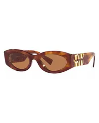 Miu Miu Sonnenbrille 0MU 11WS Braun