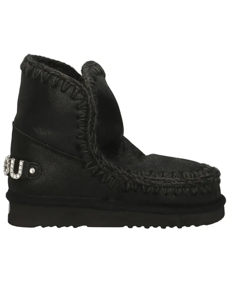 Mou Stiefel Eskimo 18 Rhinestones Boot schwarz Schwarz