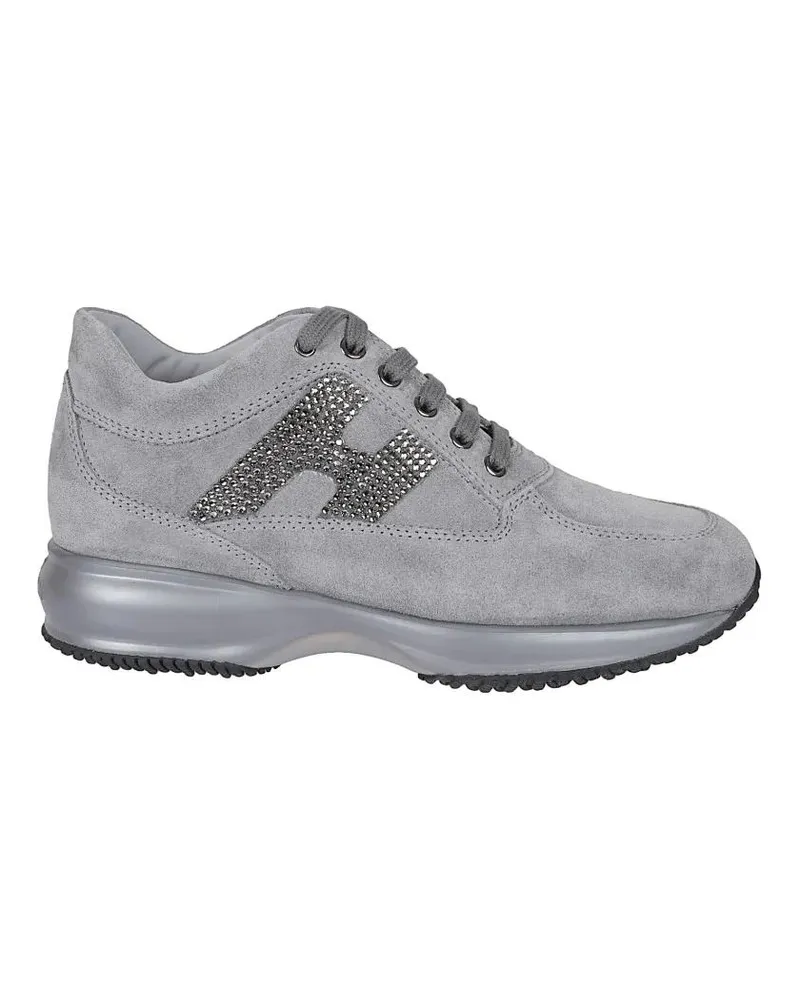 Hogan Low-Top Sneaker Smoke Gray Suede Sneakers grau Grau