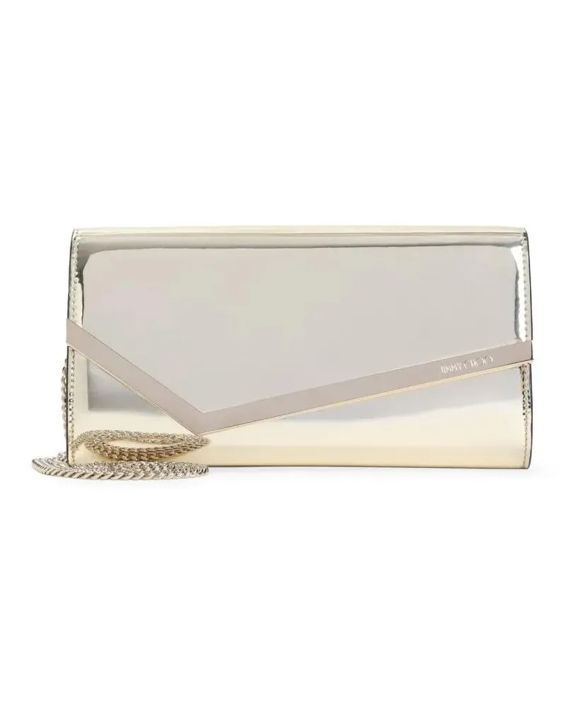 Jimmy Choo Hobo Bags Gold Mirror Leather Emmie goldfarben Gold