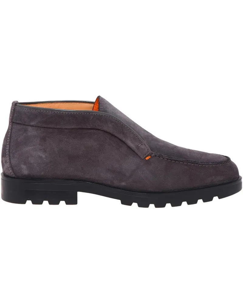 Santoni Loafer Halfhoge Instapper grau Grau