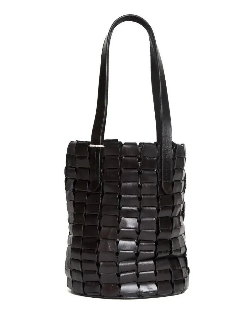 Dragon Diffusion Beuteltaschen Link Leather Bucket Bag schwarz Schwarz