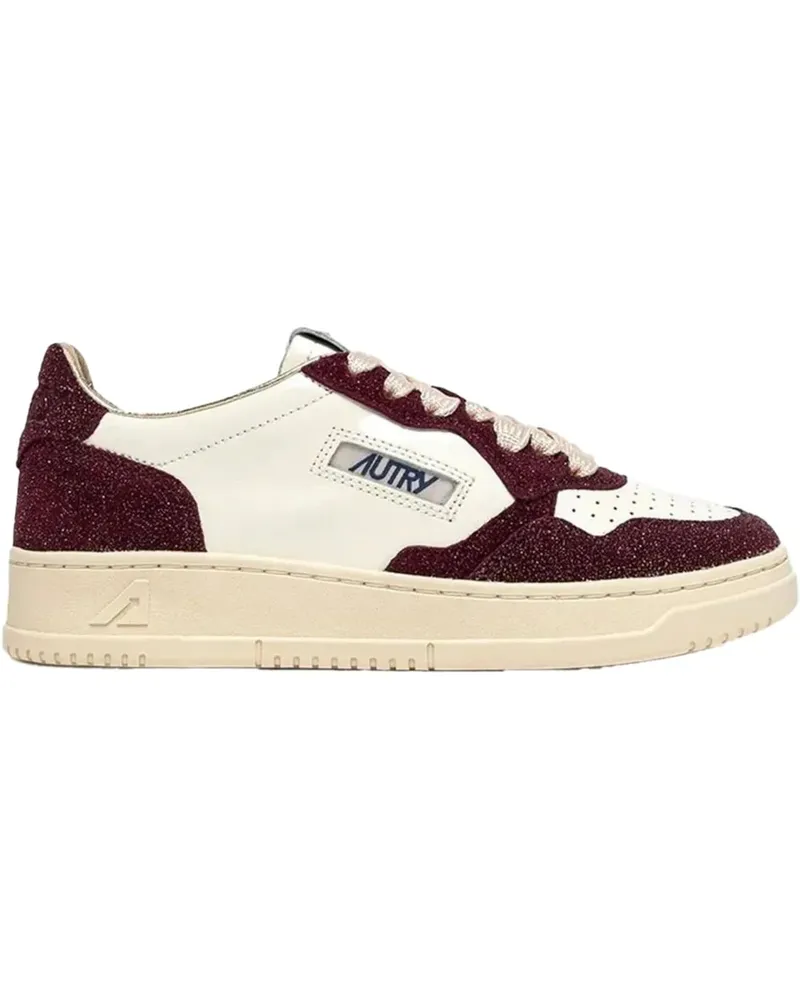 AUTRY Low-Top Sneaker Sneakers Whiteburgundy bunt Bunt