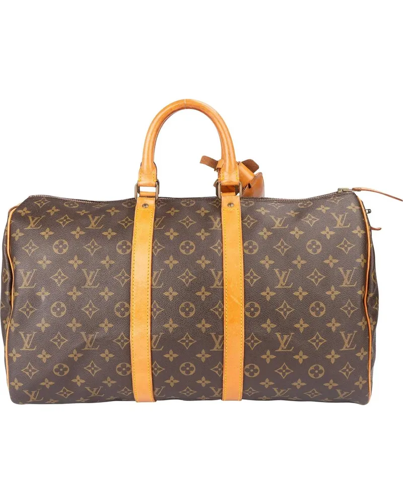 Louis Vuitton Crossbody Bags  Canvas Monogram Keepall 45 braun Braun