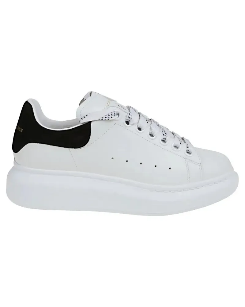Alexander McQueen Low-Top Sneaker Oversize Leather Sneakers weiß Weiß