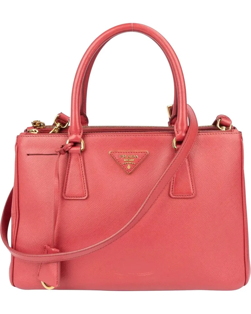 Prada Crossbody Bags  Saffiano Leather Galleria Handbag rot Rot