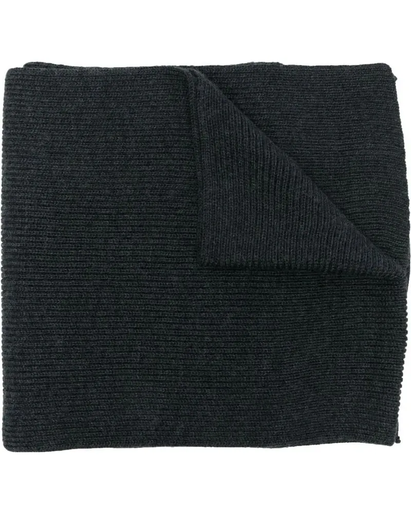 Ralph Lauren Tücher & Schals Textured Knit Black Merino Wool Scarf bunt Bunt