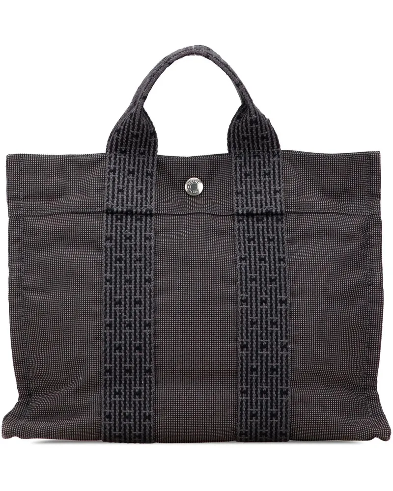 Hermès Shopper Canvas Herline PM grau Grau