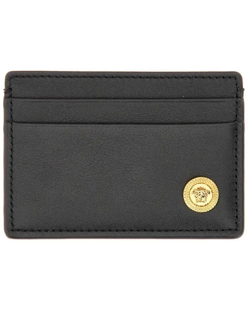 Versace Portemonnaies Card Holder "The Jellyfish" schwarz Schwarz